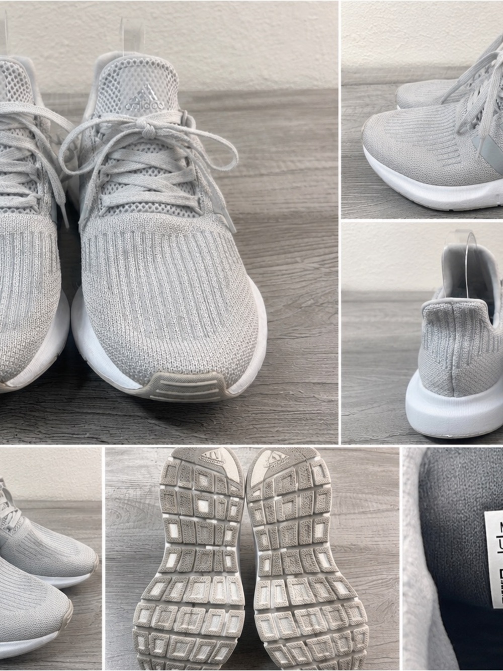 Adidas Lite Racer Adapt 5.0 Gray Running Shoes Men’s Size 8 Athletic Sneakers